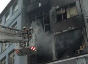 Laleli'de yangın paniği