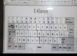 Türkçe'ye uygun yeni klavye: E klavye
