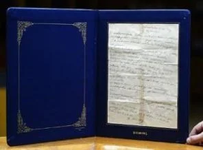 Atatürk'ün vasiyetnamesinin orijinali görüntülendi
