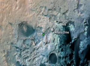 Mars keşif robotu Curiosity 10 km'yi geride bıraktı