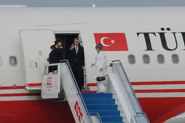 Erdoğan cami açılışı için Arnavutluk'a gitti