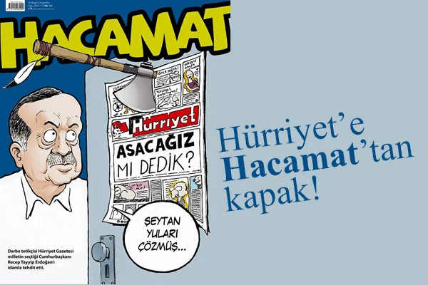 Hürriyet'e Hacamat'tan kapak!