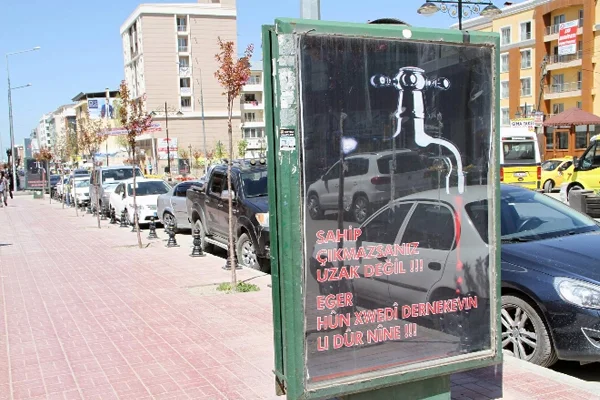 Van'da tepki toplayan 'kanlı' mesaj