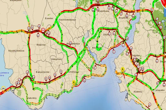 İstanbul'da trafik kilitlendi