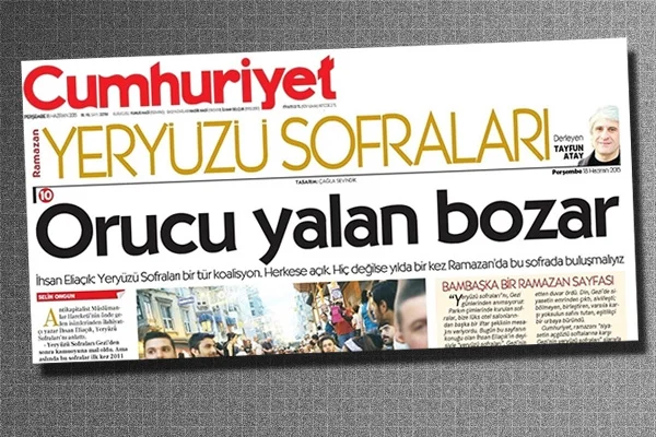 Ramazan sayfası bu kadar olur!