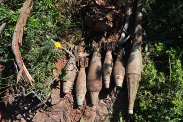 Siirt'te roket ve havan topları ele geçirildi