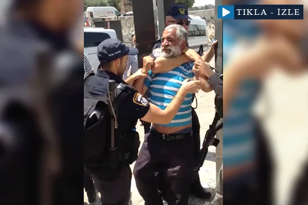 Ekmek satan Filistinli böyle gözaltına alındı!