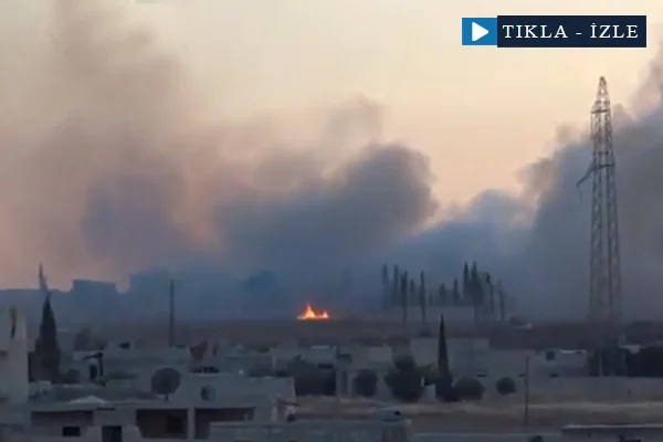 Esed mevzilerine ağır bombardıman