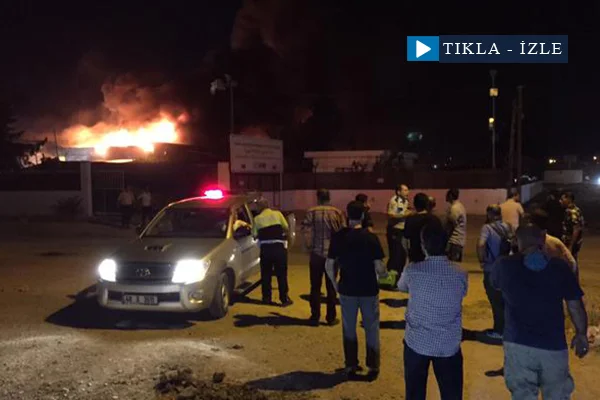 İHH Deposunda büyük yangın
