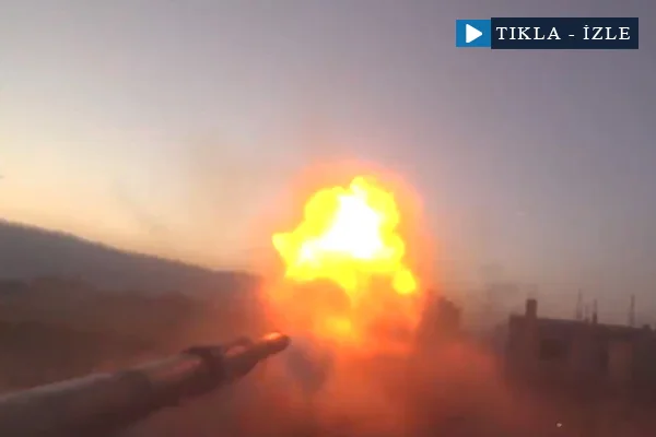 Tank kamerası savaşı böyle kaydetti