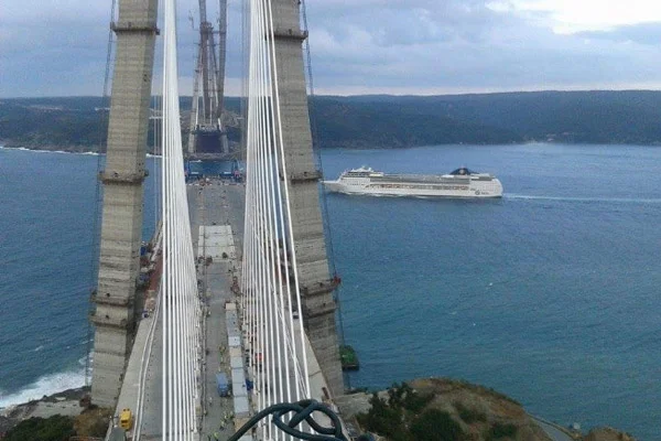 3. köprünün kedi yolu çalışmaları sürüyor