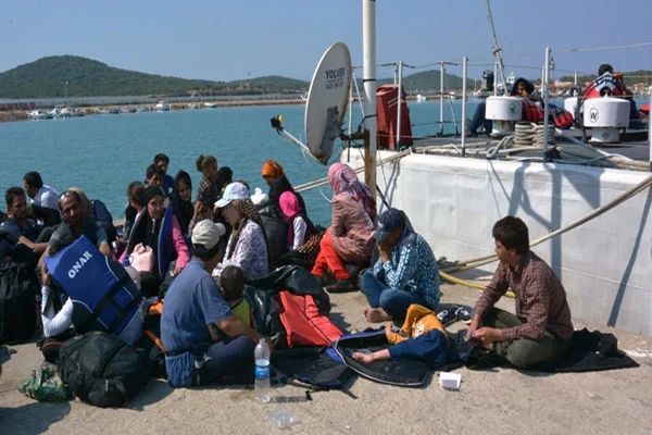 Ayvalık'ta 71 kaçak göçmen yakalandı