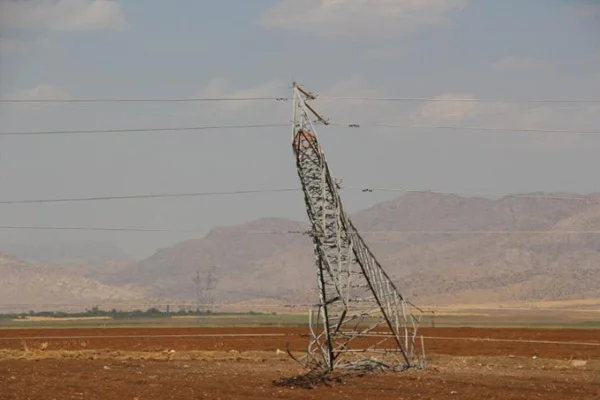 PKK'dan elektrik hattına sabotaj