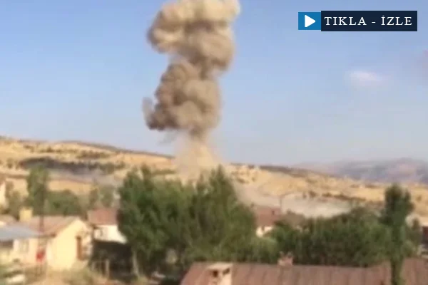 Şırnak'ta bomba yüklü araç böyle patlatıldı