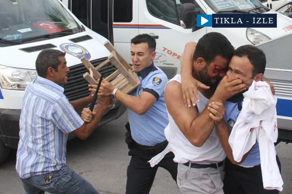 Zabıta ile seyyarın sopalı, satırlı kavgası