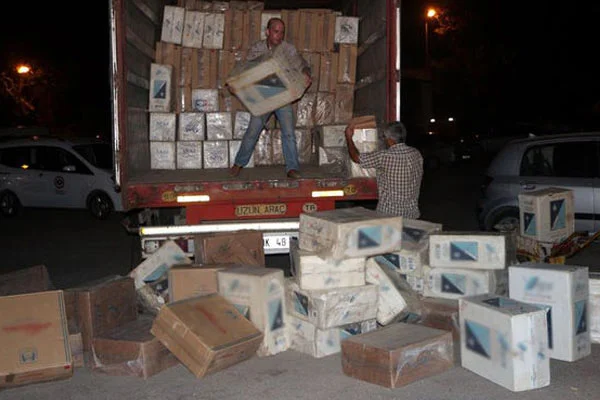 500 bin paket kaçak sigara yakalandı