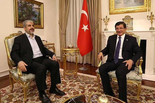 Davutoğlu Halid Meşal'i kabul etti