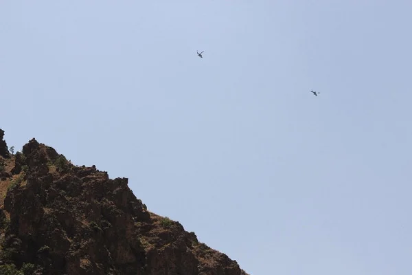 Hakkari-Çukurca güzerhagında hava trafiği