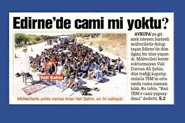 Sözcü Cuma namazından rahatsız oldu