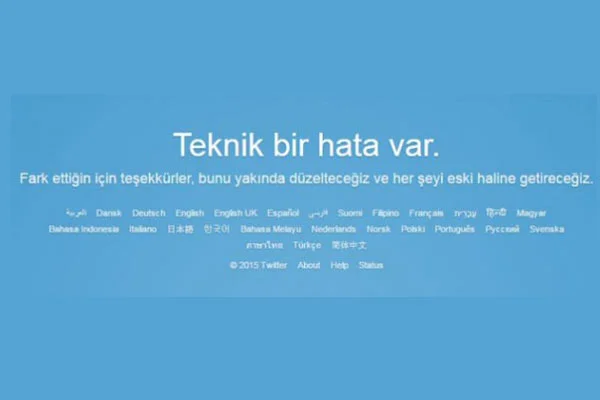 Twitter çöktü!