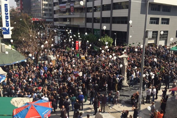 Ankara'da saldırı protestosu