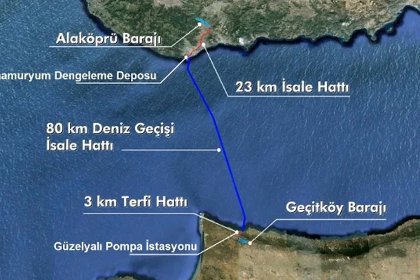 'Asrın Projesi'nde ilk su adaya ulaştı