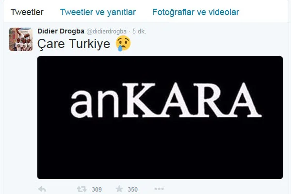 Drogba'dan Türkiye'ye mesaj!
