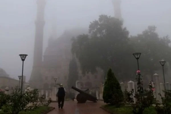 Edirne'yi sis bastı
