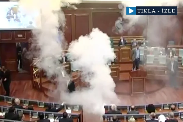 Vekiller Meclis'e göz yaşartıcı gaz attı