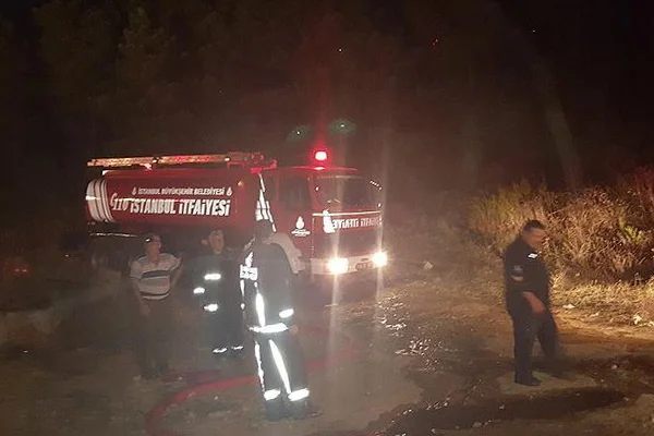 Aydos Ormanı'nda yangın