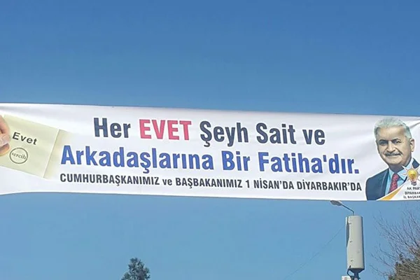 Ak Parti'nin Şeyh Sait'li afişi konuşuluyor