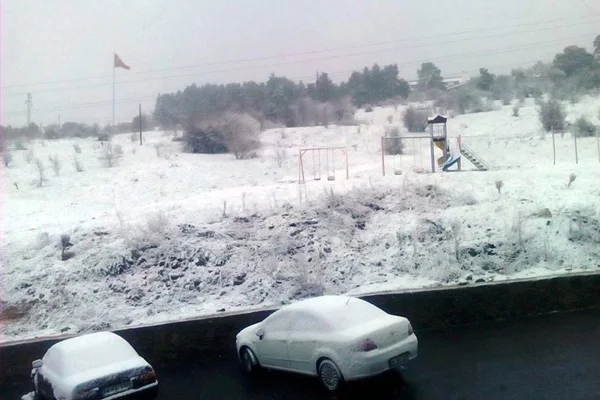 Nisan ayında kar sürprizi