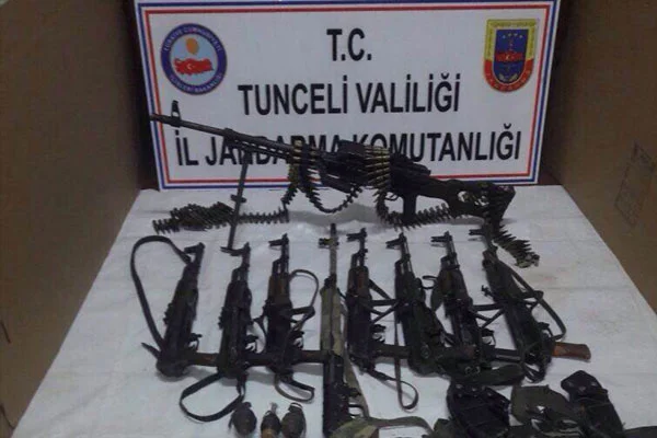 Tunceli'de çok sayıda mühimmat ele geçirildi