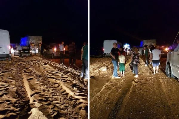 Serinhisar'da yem kamyonu devrildi: 1 ölü, 2 yaralı