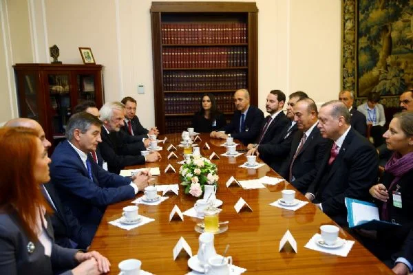 Cumhurbaşkanı Erdoğan Kuchcinski ile görüştü