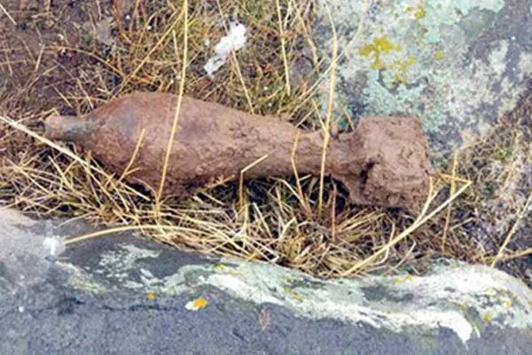 Kars'ta patlamamış havan mermisi bulundu