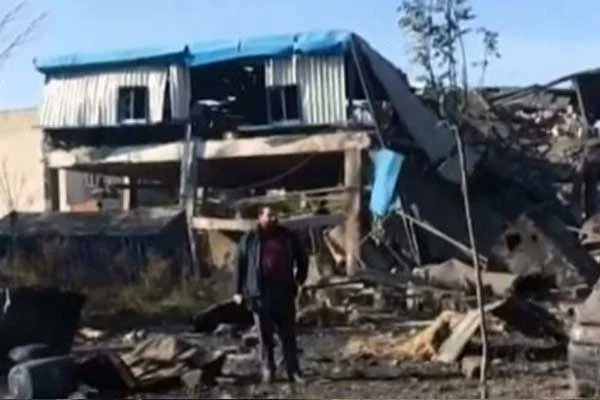 Bursa'da bir fabrikada patlama ve göçük