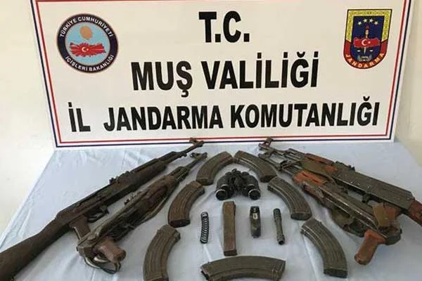 Muş'taki terör operasyonunda ele geçirildiler!