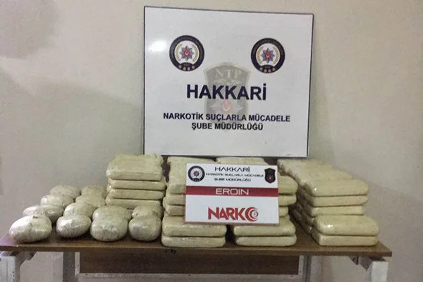 Hakkari'de uyuşturucu operasyonu