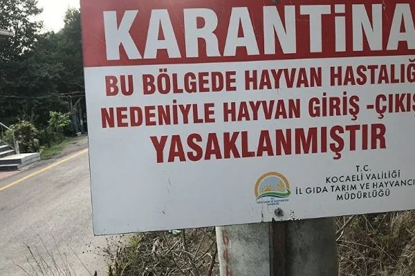 Bir mahalle şarbon şüphesiyle karantinaya alındı