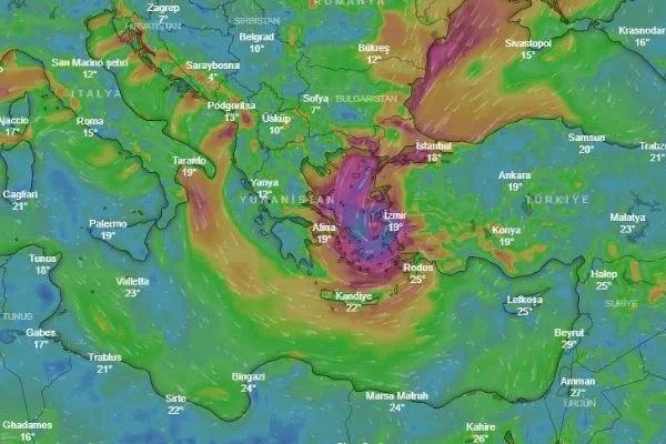 Ege'de tropik fırtına alarmı