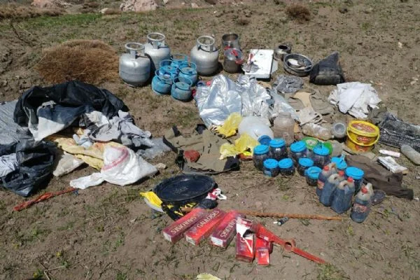 PKK sığınağı böyle imha edildi