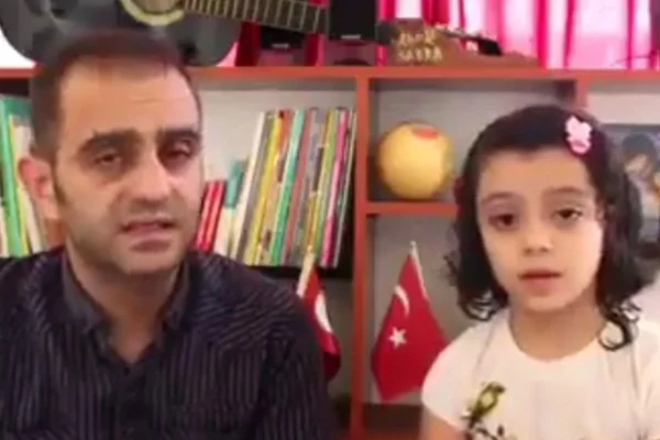 Suriyeli küçük kız ve babasından Türkiye'ye çağrı