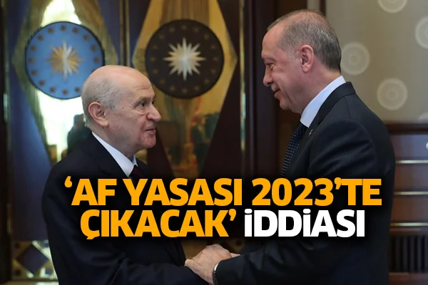 'Af yasası 2023'te çıkacak' iddiası