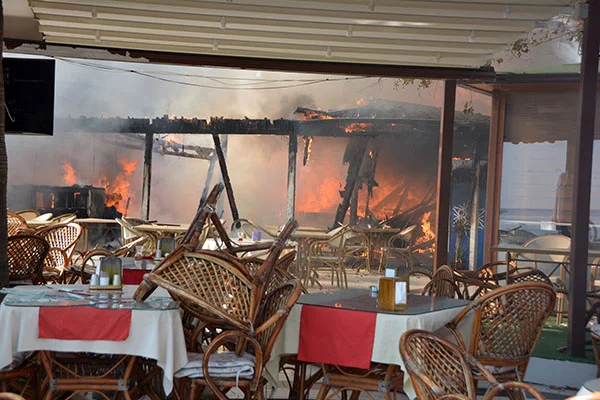 Aydın'da restoran yangını