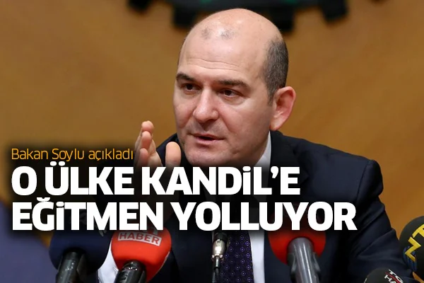 Bakan Soylu açıkladı: O ülke Kandil'e eğitmen yolluyor