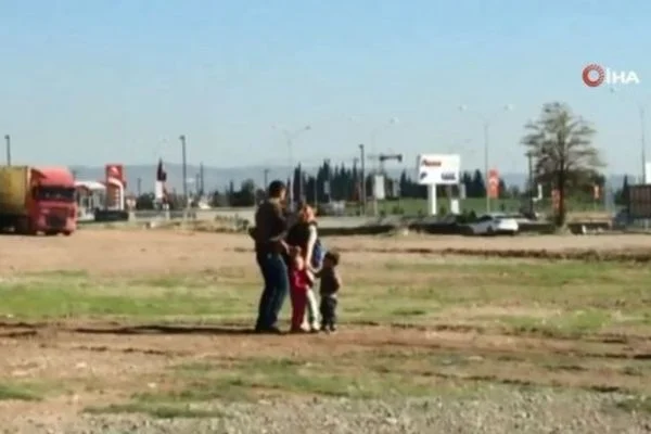 Bebekli kadını döverek böyle bayılttı