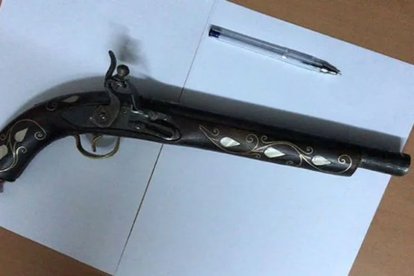 Çankırı'da 1850'li yıllara ait tüfek ele geçirildi