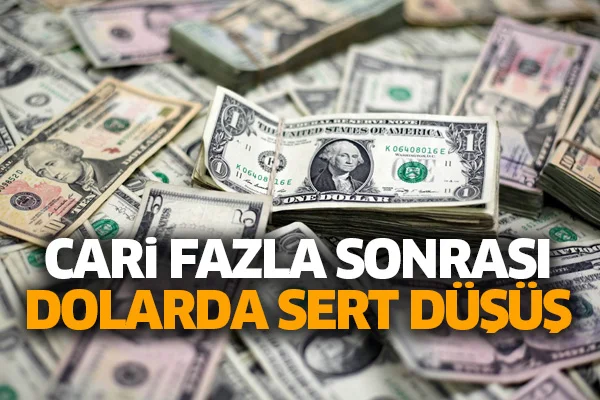 Cari fazla sonrası dolarda sert düşüş