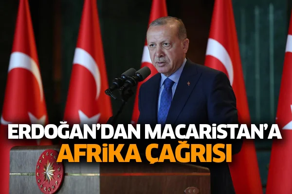 Erdoğan'dan Macaristan'a Afrika çağrısı